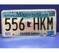 Inga Minnesota Plaque d'immatriculation 556 Hkm Tags Novembre 2013 10 000 Lacs (B) Plaque d'immatriculation 6x12 pouces
