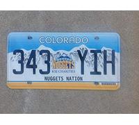 Inga New Sign Colorado Denver Nuggets Nation Plaque d'immatriculation Basketball 15,2 x 30,5 cm
