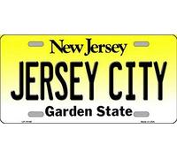 Inga New Sign Jersey City New Jersey State Fond de Plaque d'immatriculation 15,2 x 30,5 cm