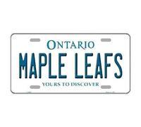 Inga New Sign Toronto Maple Leafs Hockey Team Plaque d'immatriculation 15,2 x 30,5 cm
