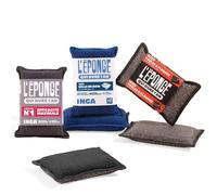INGA - Pack Trio Expert Ménage : 6 Éponges Lavables (2 Grattantes Grises + 2 Salle de Bain + 2 Poêles & Plaques) - Une Éponge pour Chaque Usage - Ultra Efficaces et Réutilisables - Fabriqué en Europe