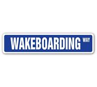 Inga Panneau de Rue Yard Street Signs 10,2 x 40,6 cm Wakeboard Surf Wake Board