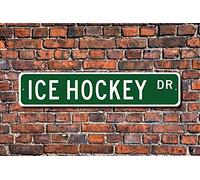 Inga Panneau décoratif de Hockey sur Glace pour Fan de Hockey sur Glace 40 x 10 cm