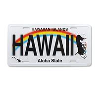 Inga Plaque d'immatriculation 6 x 12 Pouces Hawaii Souvenir Plaque d'immatriculation Le Roi Kamehameha Hawaii en Aluminium Vintage 6x12 Pouces