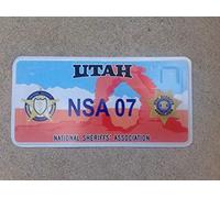 Inga Plaque d'immatriculation de l'Association Nationale des shérifs de Utah 6 x 12 Pouces