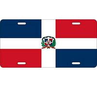 Inga Plaque d'immatriculation en aluminium de qualité supérieure - République dominicaine - 15,2 x 30,5 cm