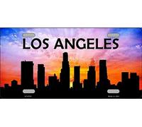 Inga Plaque d'immatriculation fantaisie Silhouette de Los Angeles 15,2 x 30,5 cm