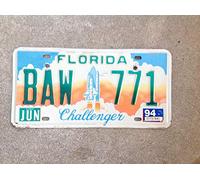 Inga Plaque d'immatriculation Florida Challenger Space Shuttle 6x12