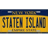 Inga Plaque d'immatriculation New Sign staten Island New York State 15,2 x 30,5 cm
