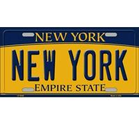 Inga Plaque d'immatriculation New York New York State 15,2 x 30,5 cm