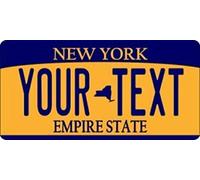 Inga Plaque d'immatriculation personnalisée New York 6x12