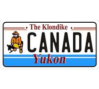 Inga Plaque d'immatriculation photo du Klondike Yukon Canada 15,2 x 30,5 cm