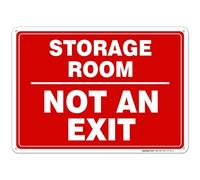 Inga Storage Room Not An Exit Sign Drôle Retro Plaque en métal 20,3 x 30,5 cm