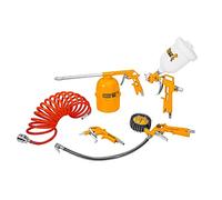Ingco Akt0053 Kit Accessoires Pour Compresseur Outils À Air Comprimé 5 Pièces Aérographe Pistolet Pulvérisateur Gonflage Lavage Soufflage