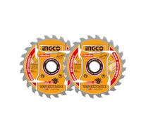 INGCO Lame de Scie Circulaire 2 Pièces, 165 x 20mm, 24 Dents, Anneau de 16 mm TSB1653