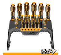 INGCO Set 14 Pcs Tournevis De Précision Torx + Porte-Embouts HKSD1428