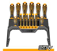 INGCO Set 14 Pcs Tournevis De Précision Torx + Porte-Embouts HKSD1428