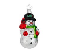 Inge-glas - Décoration de Noël - Bonhomme de neige irisé - Verre - Dimensions : 11 cm