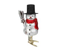 Inge-glas Décoration de Noël - Bonhomme de neige sympathique - Verre - 10,5 cm