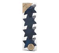 Inge-glas Lot de 8 décorations de Noël en forme d'étoiles en plastique - 6 cm - Mat et brillant avec paillettes - Boules de Noël incassables pour sapin de Noël - Boules de Noël et décoration de sapin