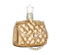 Inge-glas Portefeuille Golden Clutch 10021S024 IGM en verre allemand avec décorations de Noël