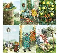 Inge Look Lot de 8 cartes postales (maintenant 43-48) Dimensions : 10,5 x 15 cm