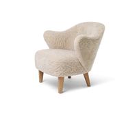 Ingeborg Fauteuil Chêne Naturel/Peau de Mouton Clair de Lune