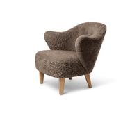 Ingeborg Fauteuil Chêne Naturel/Peau de Mouton Sahara