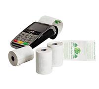 Ingenico iWL250 Lot de 50 rouleaux de papier pour terminaux cartes bancaires. sans Phénol 57 mm blanc