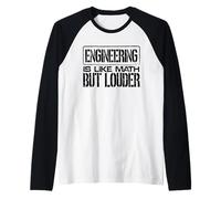 Ingénierie comme Les mathématiques mais Plus Fort ingénieur drôle Manche Raglan