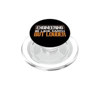 Ingénierie comme Les mathématiques mais Plus Fort ingénieur drôle PopSockets PopGrip pour MagSafe