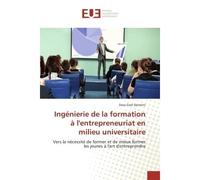 Ingénierie de la formation à l'entrepreneuriat en milieu universitaire - Davy Gaël Djomeni - Universitaires Europeennes - broché - Essai