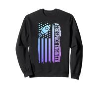 Ingénieur aérospatial Drapeau américain Ingénierie Patriotique Sweatshirt