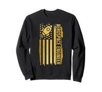 Ingénieur aérospatial Drapeau américain Ingénierie Patriotique Sweatshirt