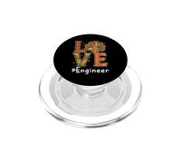 Ingénieur Amour Thanksgiving Léopard Turquie Automne Automne PopSockets PopGrip pour MagSafe