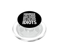 Ingénieur Amusant Qui Dit à l'épreuve des Idiots mais de Meilleurs Idiots PopSockets PopGrip pour MagSafe
