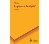 Ingenieur Analysis 1 - Christian Blatter - Springer Nature B.V. - Livre en Anglais - Paperback Christian BlatterChristian Blatter (Auteur)