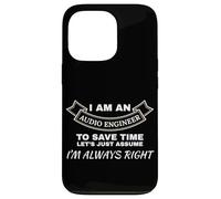Ingénieur Audio Always Right Sound Tech Mixing Coque pour iPhone 13 Pro