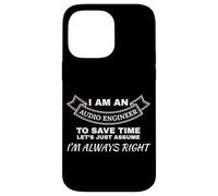 Ingénieur Audio Always Right Sound Tech Mixing Coque pour iPhone 14 Pro Max