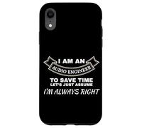 Ingénieur Audio Always Right Sound Tech Mixing Coque pour iPhone XR