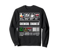 Ingénieur chimiste Label Skills Solving Coffee Wine Sweatshirt