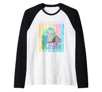Ingénieur Civil Retro Aquarelle Stripe Vaporwave Engineering Manche Raglan