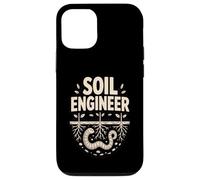 Ingénieur de Sol pour Jardinier Biologique Racines de vers de Terre Coque pour iPhone 12/12 Pro