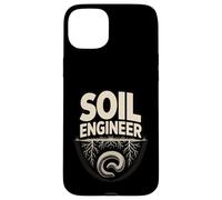 Ingénieur de Sol pour Jardinier Biologique Racines de vers de Terre Coque pour iPhone 15 Plus