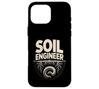 Ingénieur de Sol pour Jardinier Biologique Racines de vers de Terre Coque pour iPhone 16 Pro Max