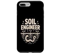 Ingénieur de Sol pour Jardinier Biologique Racines de vers de Terre Coque pour iPhone 7 Plus/8 Plus