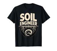 Ingénieur de Sol pour Jardinier Biologique Racines de vers de Terre T-Shirt