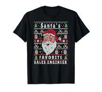 Ingénieur des Ventes de Noël Moche Père Noël T-Shirt