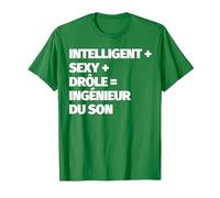 ingénieur du Son drôle T-Shirt, Homme, Vert Kelly, M
