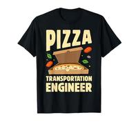 Ingénieur du transport de pizzas Funny Food Delivery Guy Retro T-Shirt